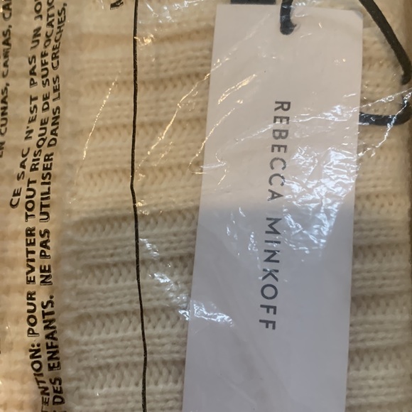 REBECCA MINKOFF Embroidered Peak Beanie in Ecru - Picture 7 of 7